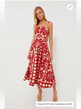 FARM Rio Palermo Sleeveless Midi Dress